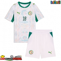 Camisa de Futebol Senegal Ismaila Sarr #18 Equipamento Principal Infantil Mundo 2026 Manga Curta (+ Calças curtas)